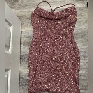 Pink Sequin Dress